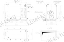 Котел на дровах 930 КВт чертежи
