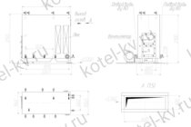 Котел на дровах КВД 0.5 чертеж